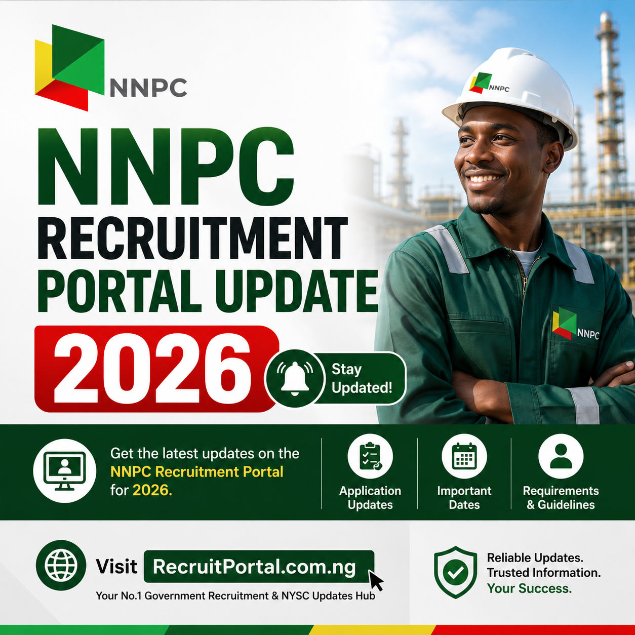 NNPC recruitment portal update 2026
