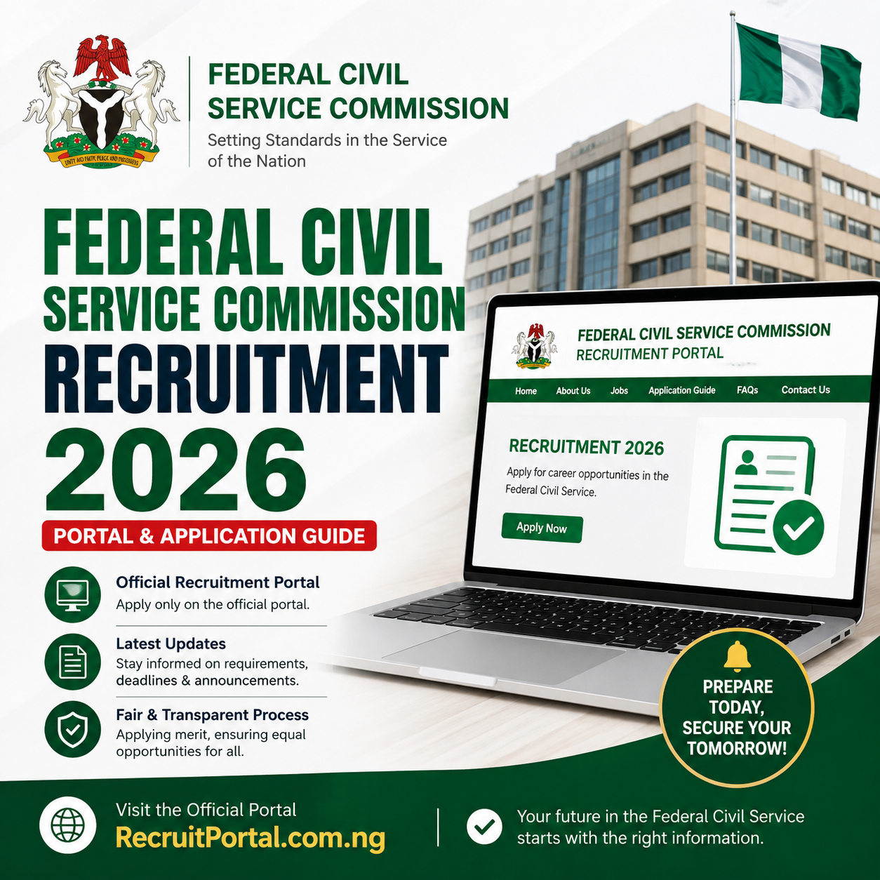 Federal Civil Service Commission recruitment 2026 portal