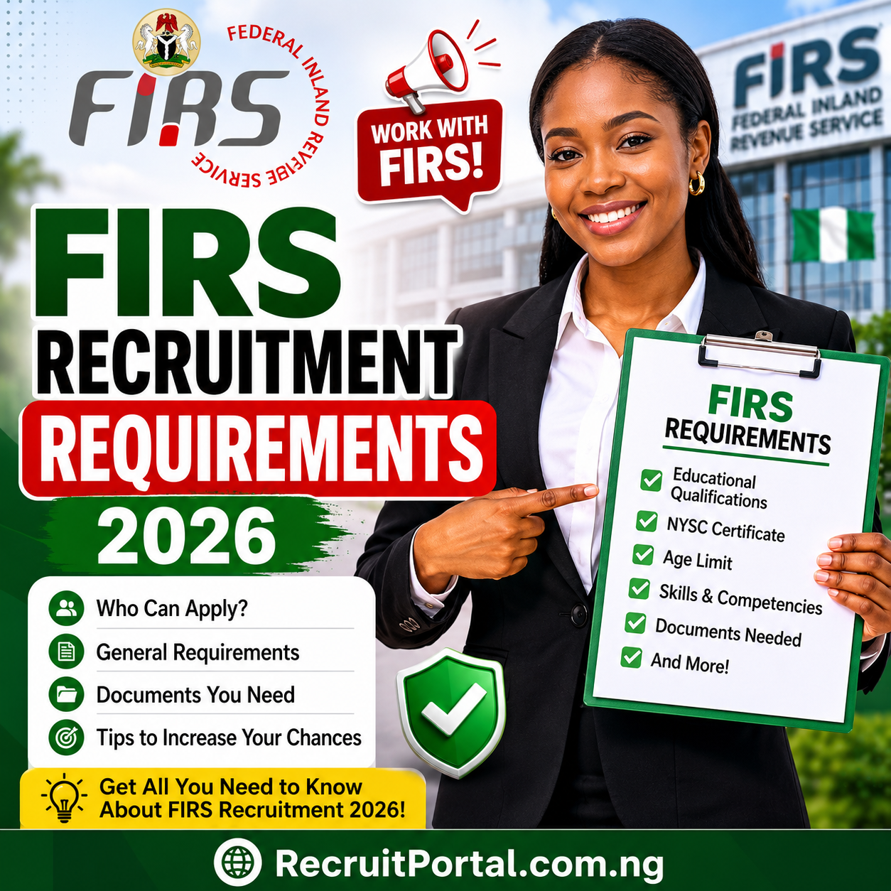 FIRS recruitment requirements 2026