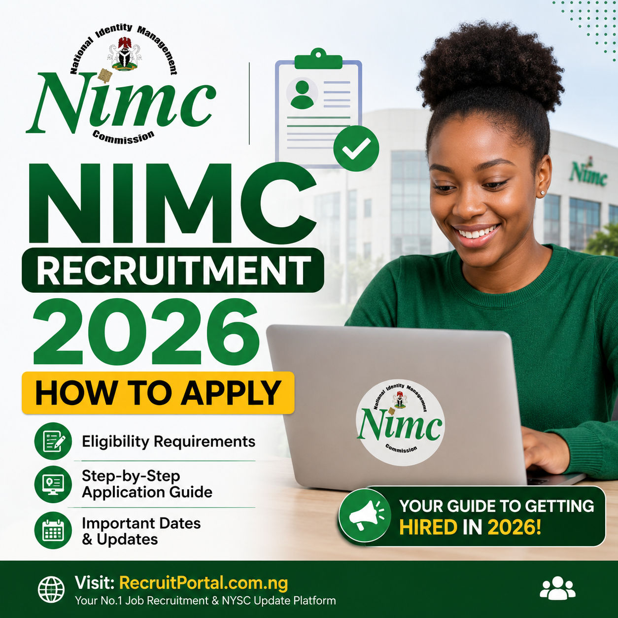 NIMC recruitment 2026 how to apply