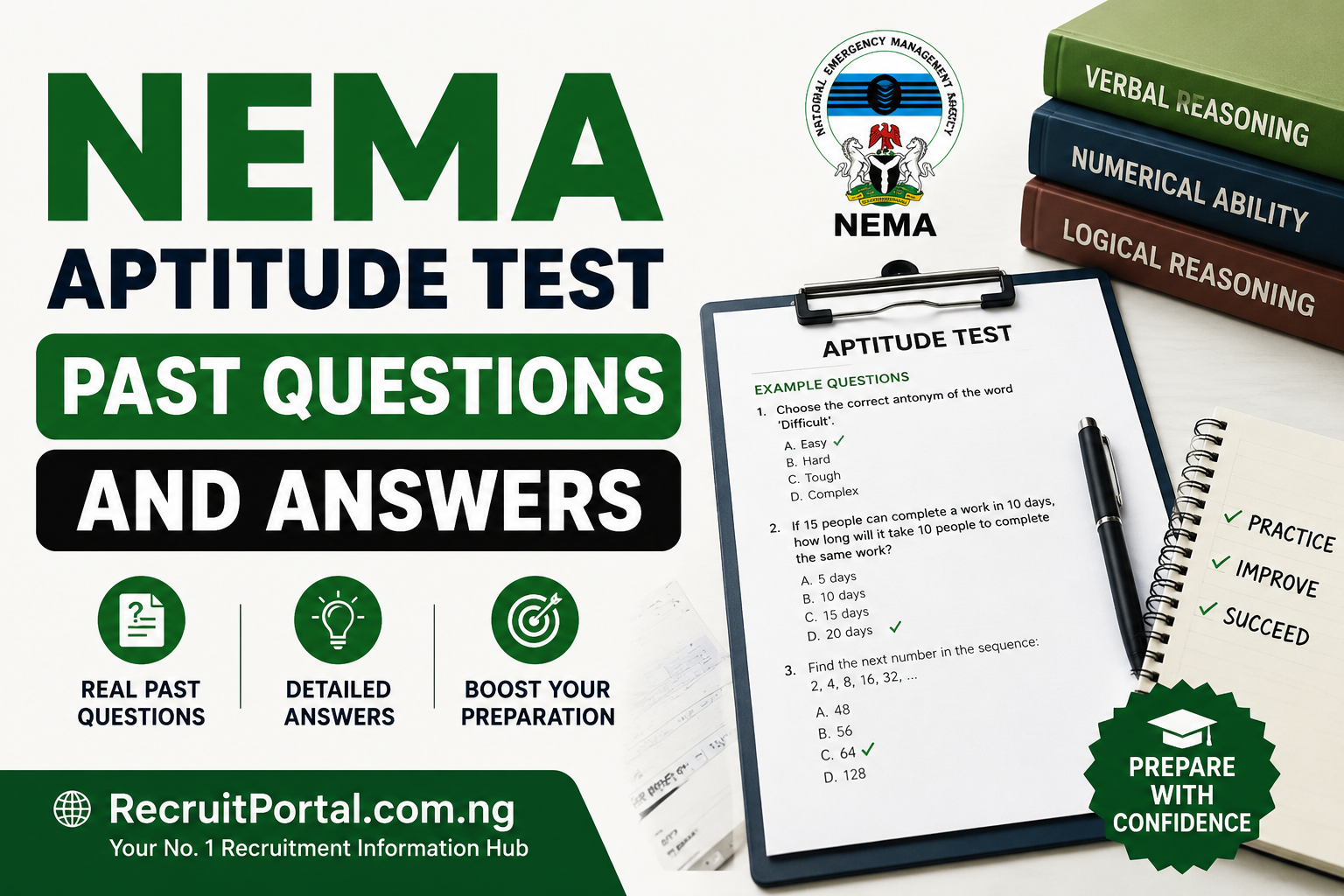 NEMA aptitude test past questions and answers