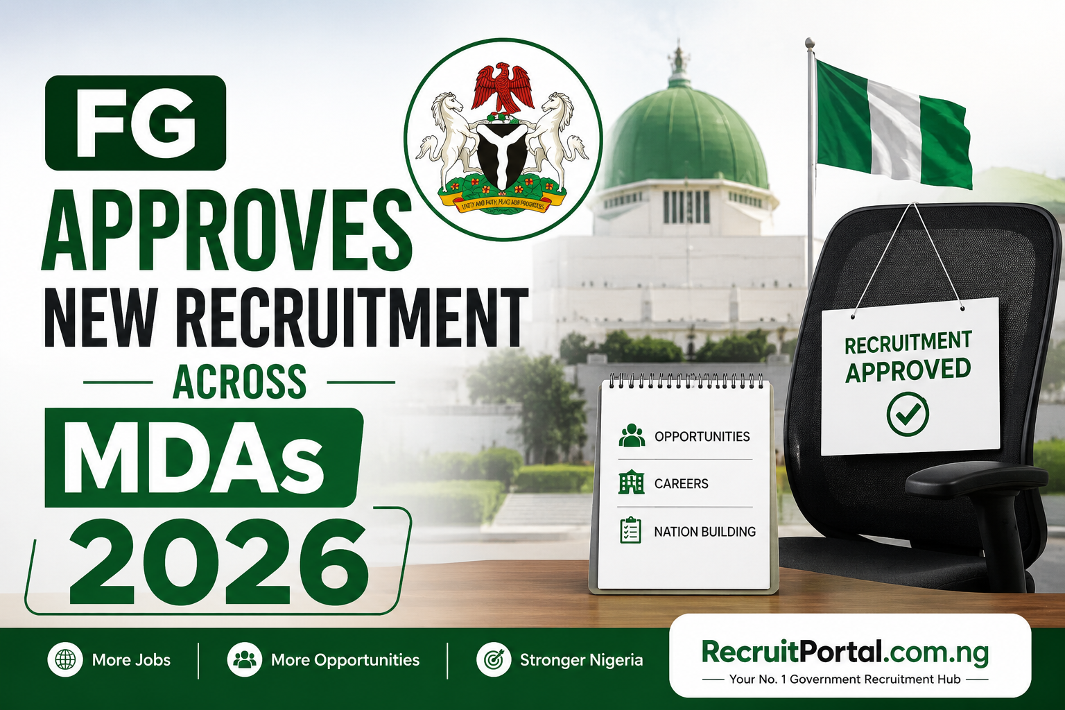 FG approves new recruitment across MDAs 2026